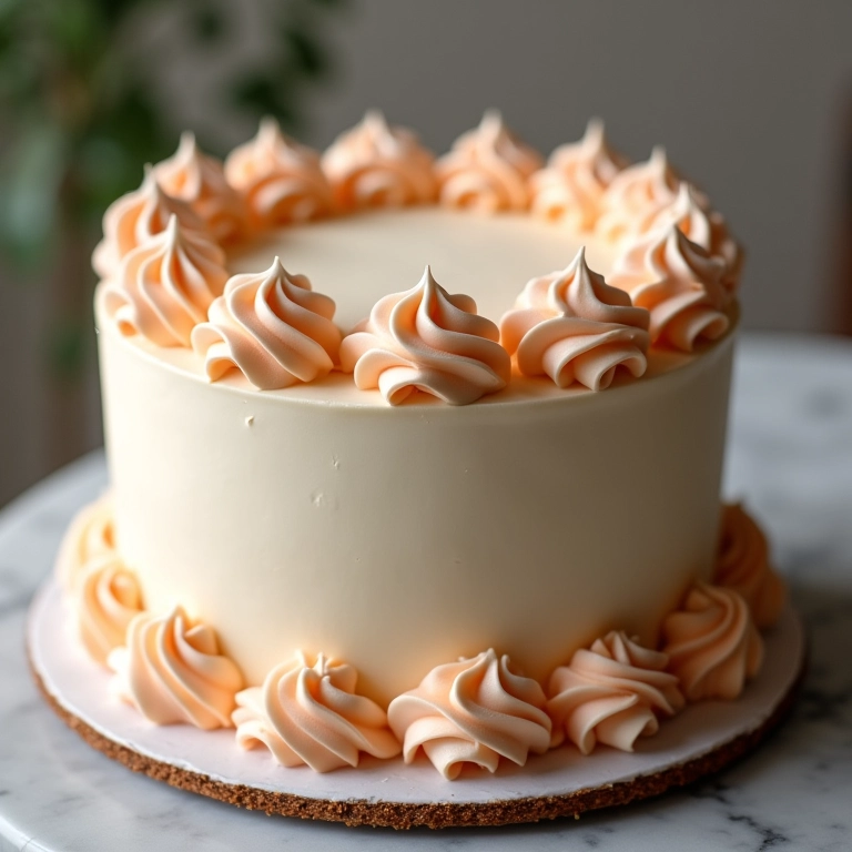 Cobertura clássica e elegante de bolo vintage.