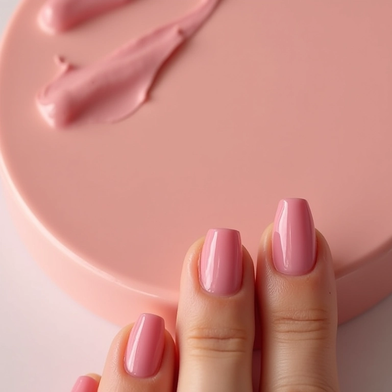 Comparação de unhas naturais saudáveis antes e depois da aplicação de soft gel.