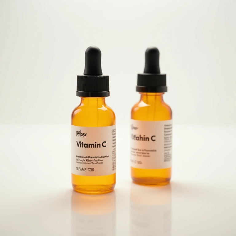 Comparação entre vitamina C pura e derivada em séruns.