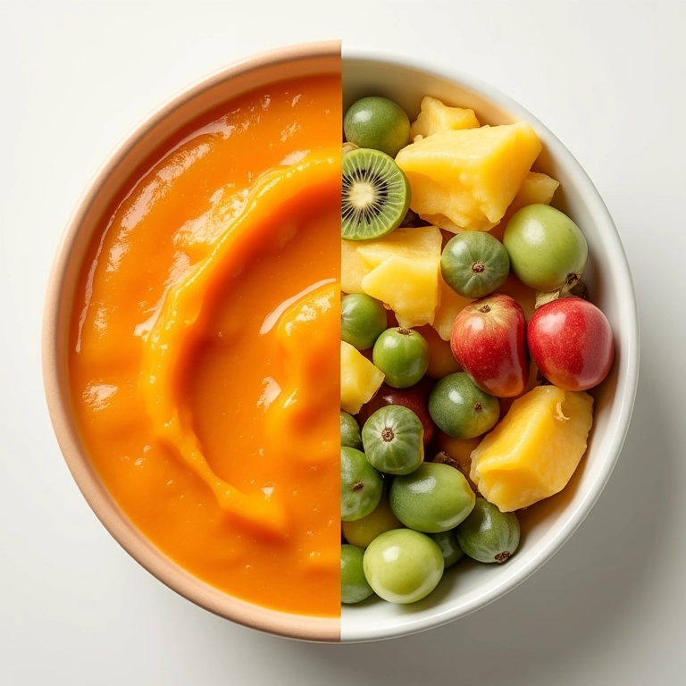 Comparativo entre papinha e BLW para introdução alimentar.