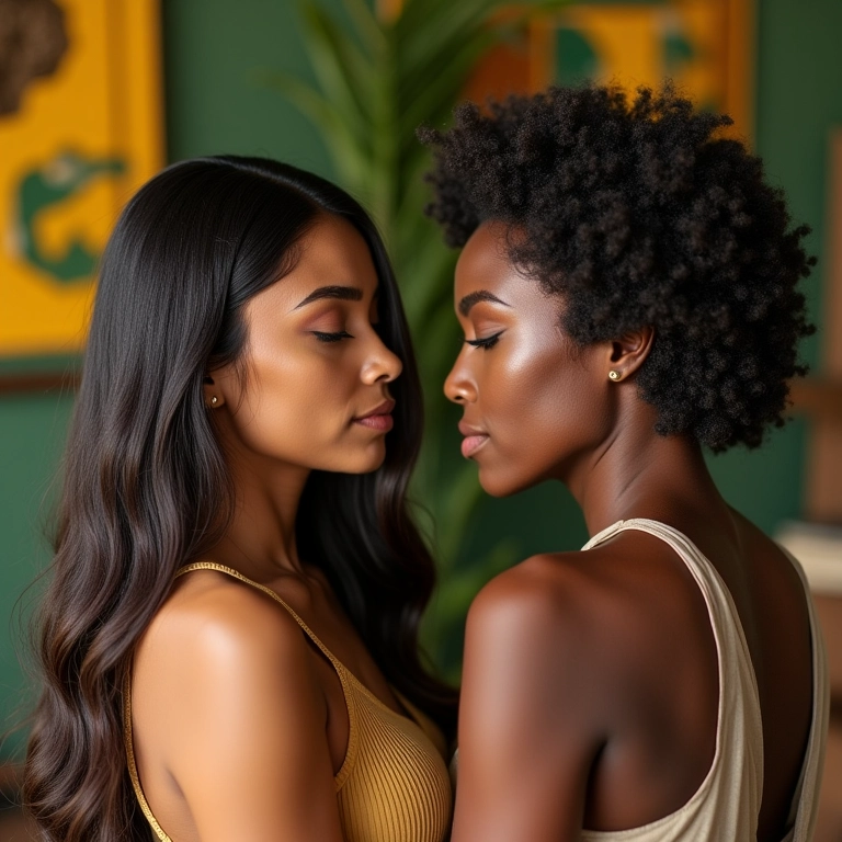 Comparativo visual entre selagem e botox capilar, mostrando a diferença nos resultados.