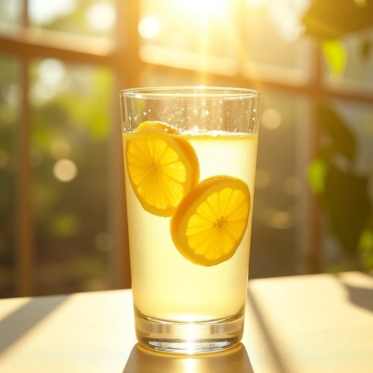 Copo de água com limão: hidratação para uma pele radiante.