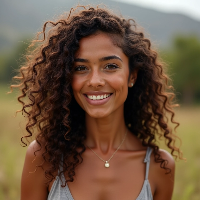 Corte em camadas para cabelo cacheado, leveza e movimento natural.