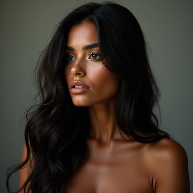 Corte em V valorizando o volume e alongando o rosto.