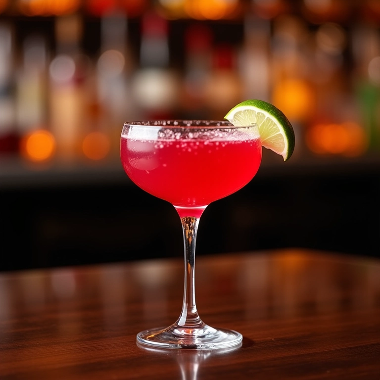 Cosmopolitan sofisticado em um bar nova-iorquino.