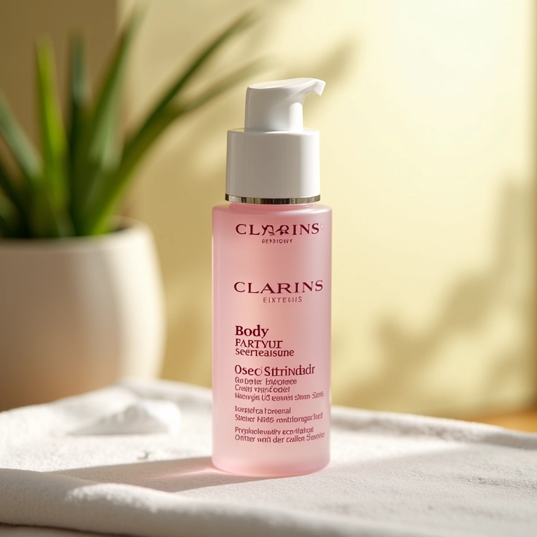 Creme Clarins Body Partner em ambiente de spa.
