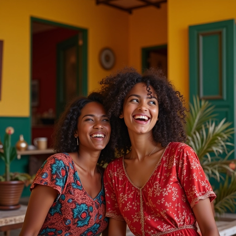 Decoração de Natal com cores vibrantes e alegria contagiante.