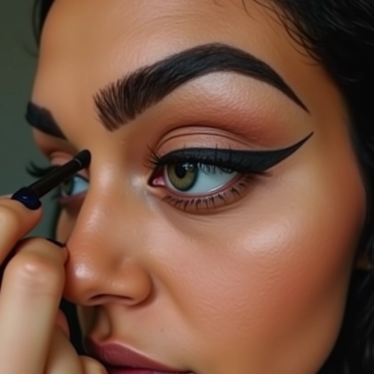 Delineado gatinho alongado: tutorial de como fazer para alongar o olhar.