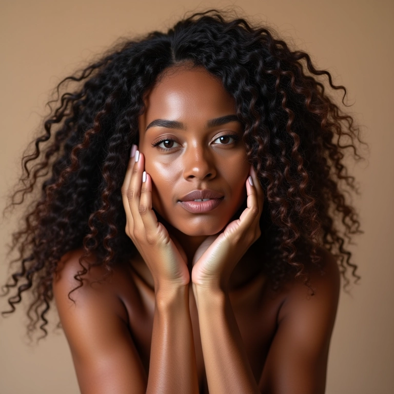 Demonstração da técnica de fitagem em cabelo 2B para definição.