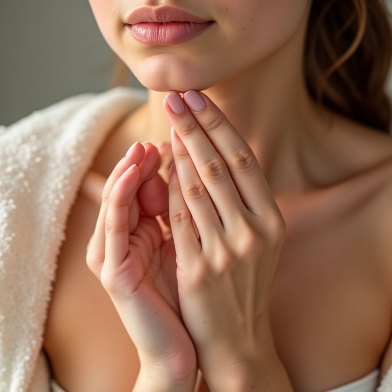 Demonstração de esfoliação suave em diferentes tipos de pele, mostrando a chave para o sucesso.