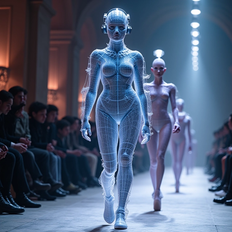 Design de moda 3D apresentado na Semana de Moda de Paris Inverno 2025.