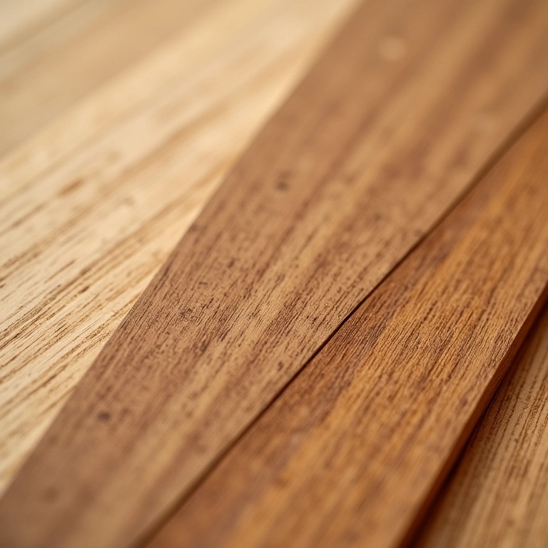 Detalhe de acabamentos em madeira natural e segura para bebês.