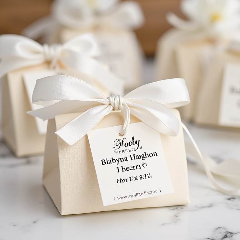 Detalhes personalizados em decoração de batizado.