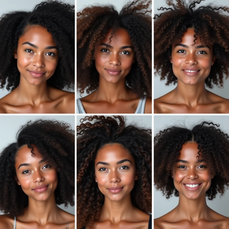 Diversidade do cabelo crespo: cada cacho é único.