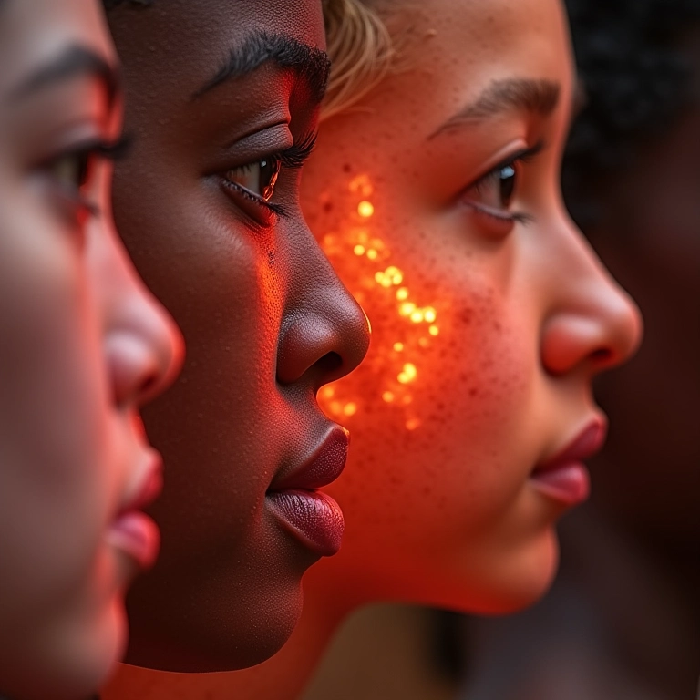 Efeitos da radiação UV na pele.