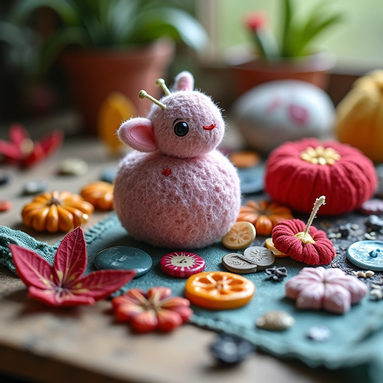 Enfeites diversos para arte em papel machê.