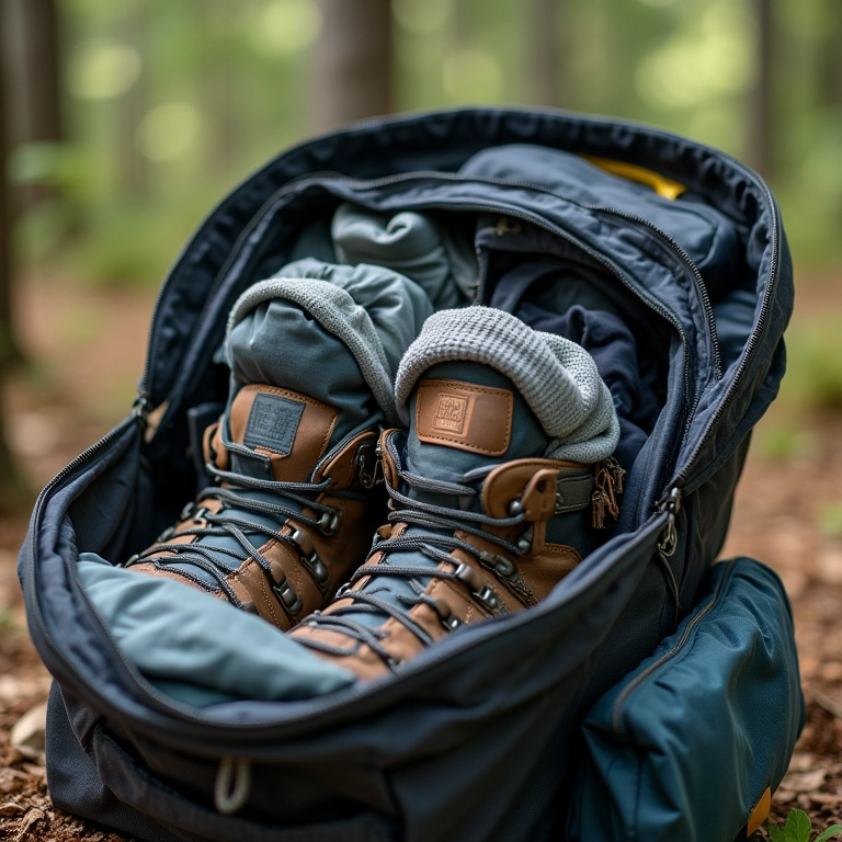 Equipamentos e roupas essenciais para levar na mochila de viagem.