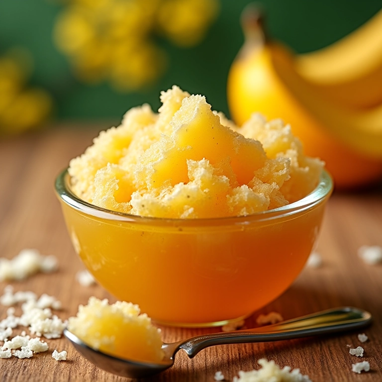 Esfoliante caseiro de açúcar e mel para pele oleosa.