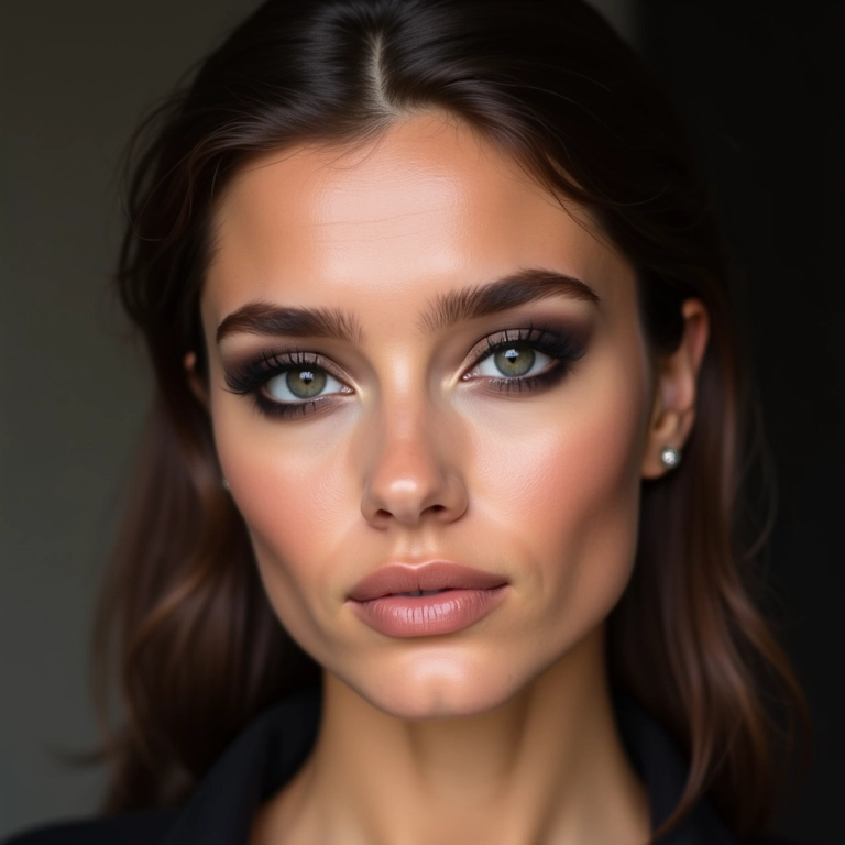 Esfumado clássico em olhos amendoados.