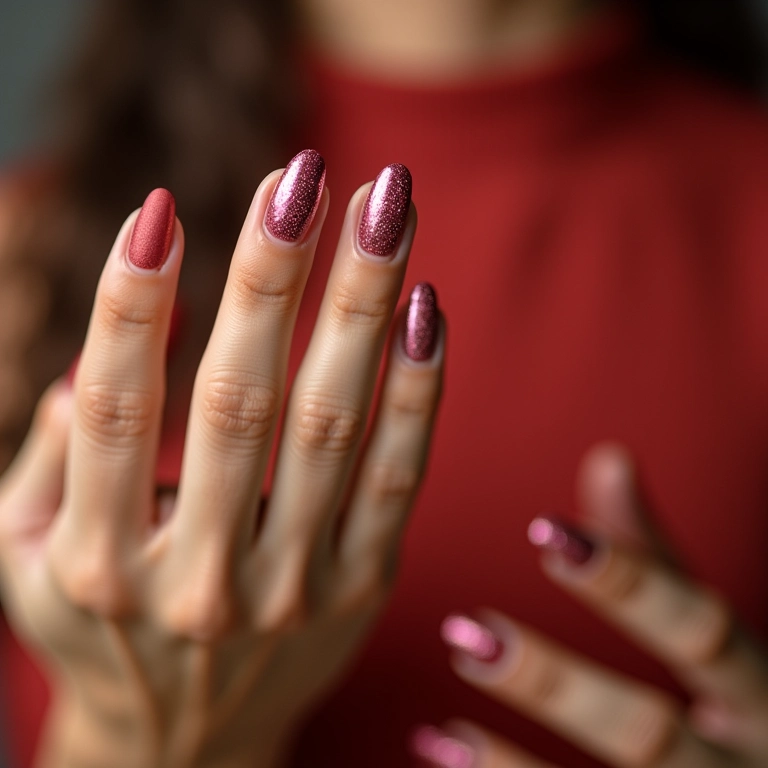 Esmalte matte com efeitos especiais.