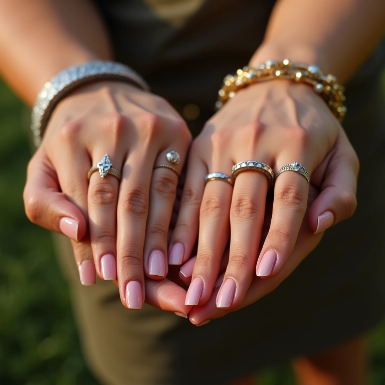 Esmaltes nude: elegância atemporal em suas mãos.