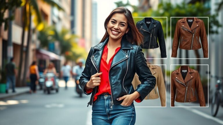 Roupa Para Usar Com Jaqueta De Couro Feminina: Desvende o Look Perfeito