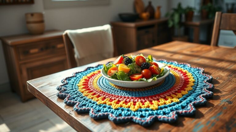 Sousplat de Crochê Moderno: Tutorial Fácil com Fio de Malha