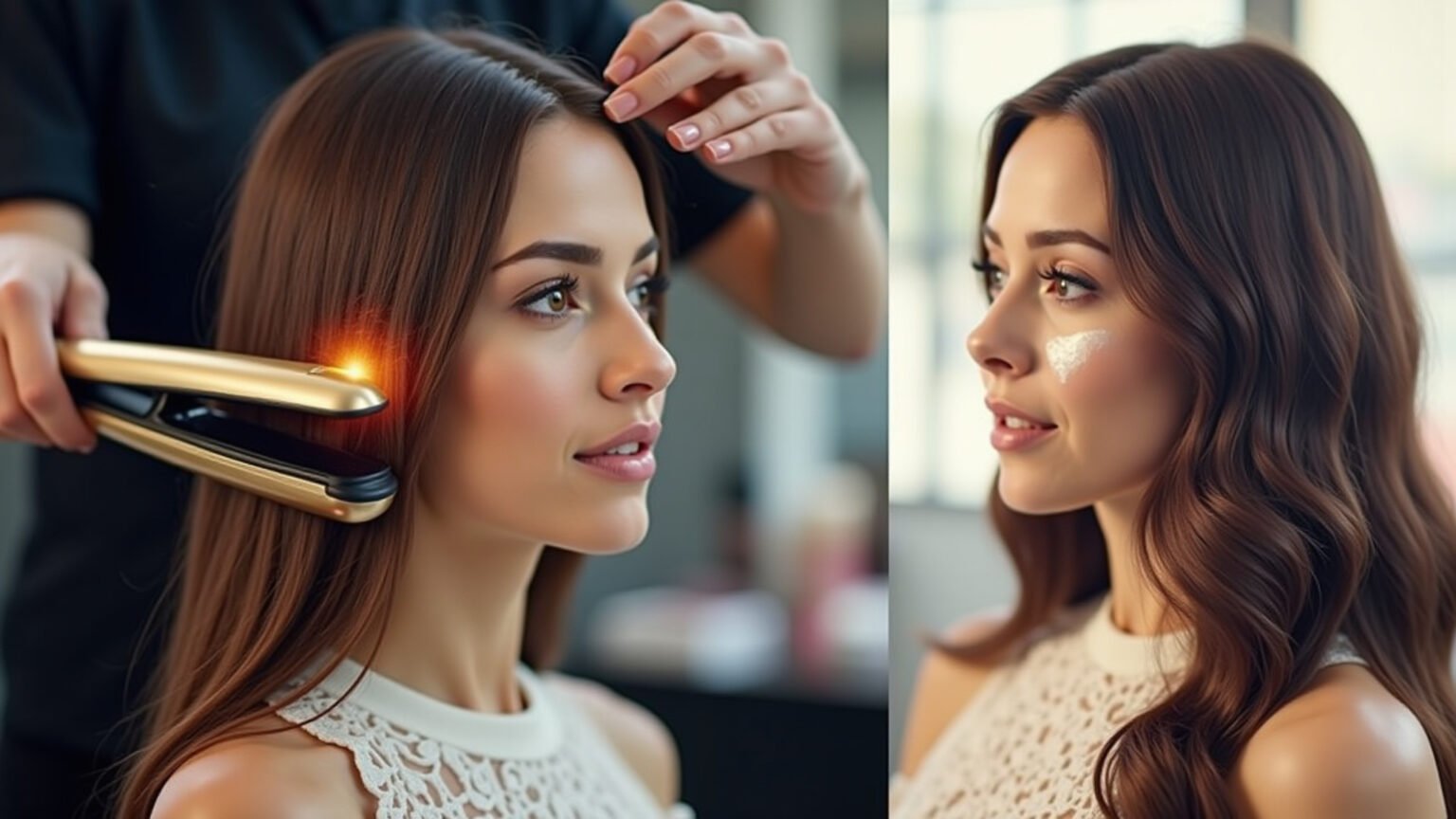 Selagem térmica vs selagem capilar: comparação visual.