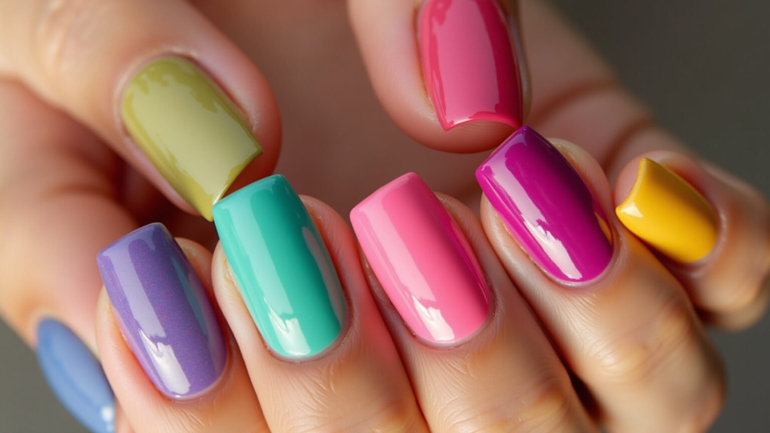 Cores vibrantes de esmaltes para unhas primavera/verão 2025-2026.