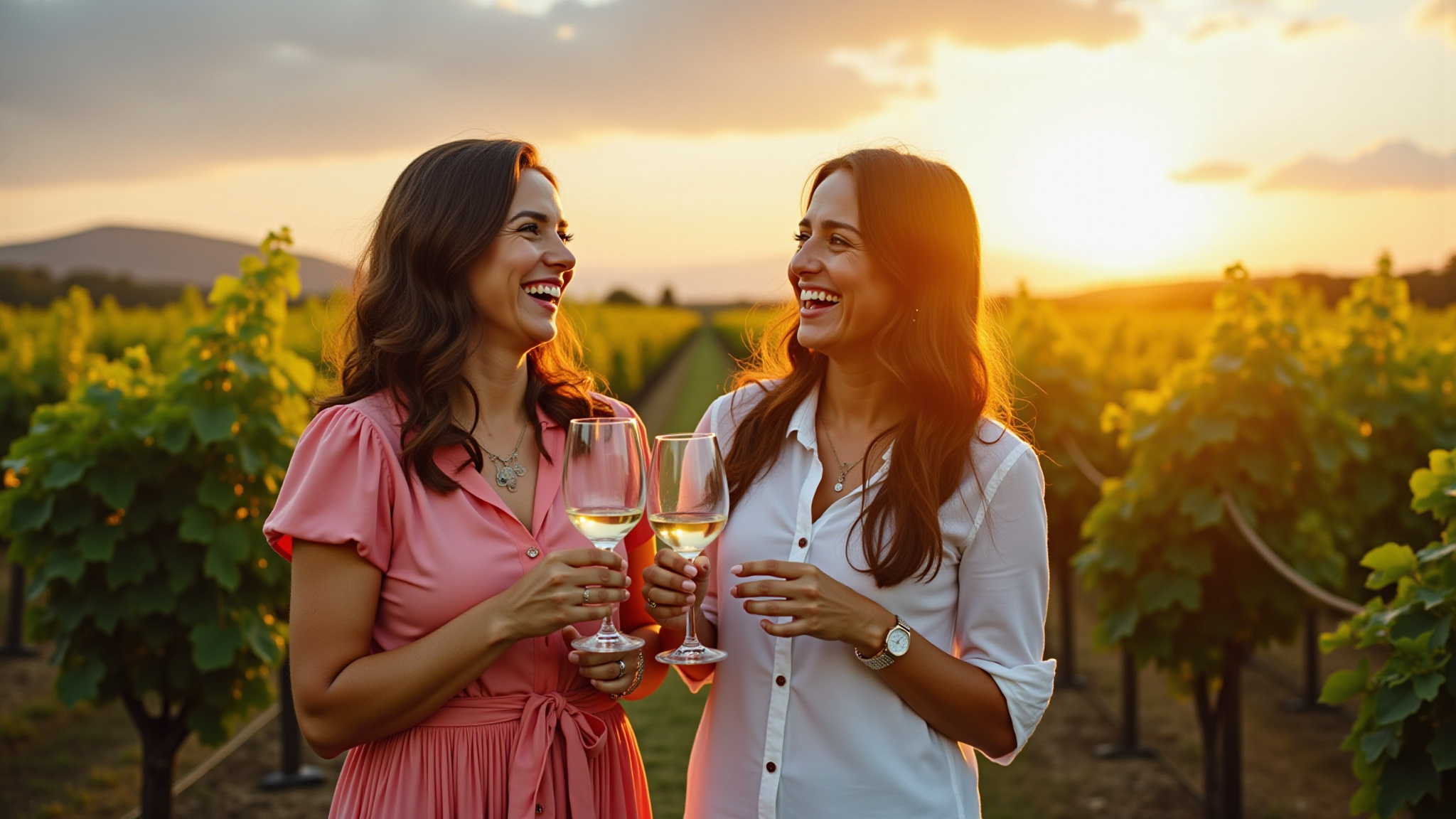 Mulheres brindando no Vale dos Vinhedos, Bento Gonçalves.