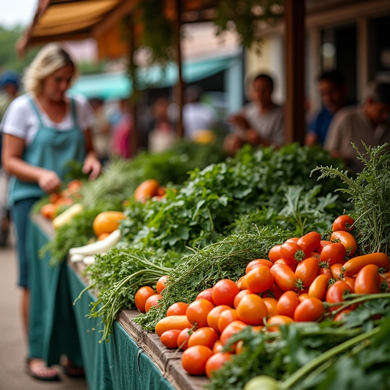 Feira de produtos orgânicos e ingredientes naturais no Brasil.