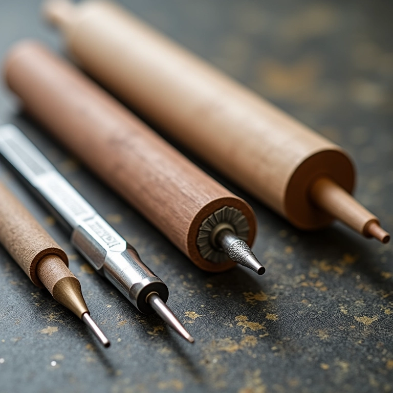 Ferramentas essenciais para modelagem de biscuit: rolos, cortadores e estecas.