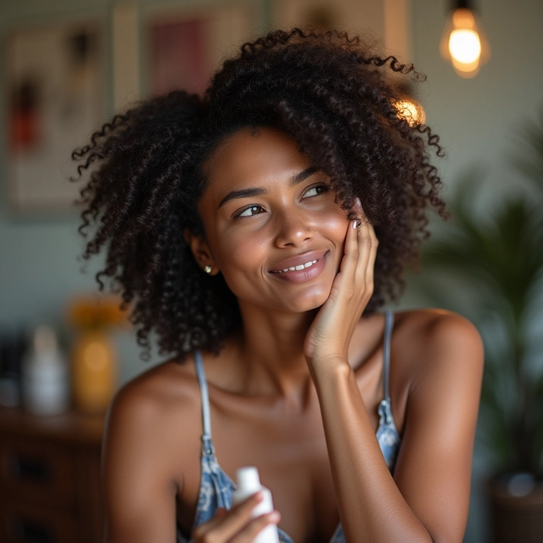 Finalização cuidadosa de cabelos com baixa porosidade.