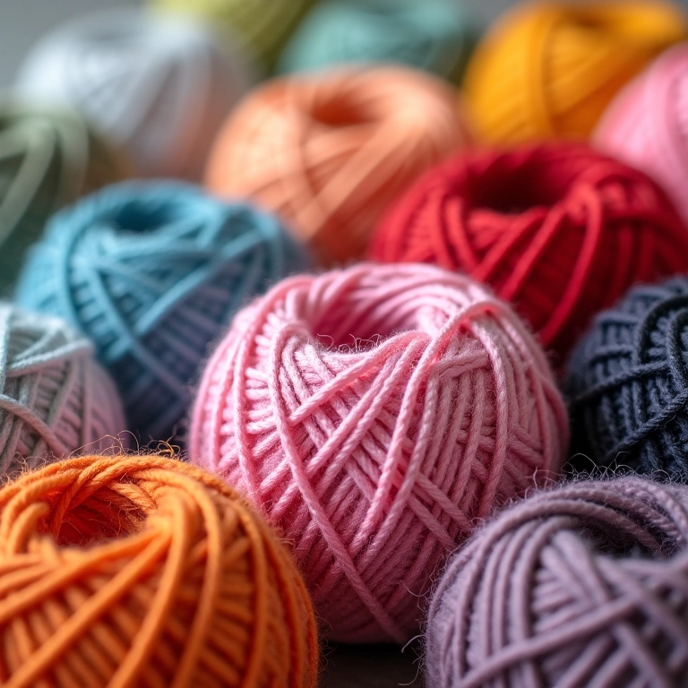 Fios de crochê ideais para endurecimento.