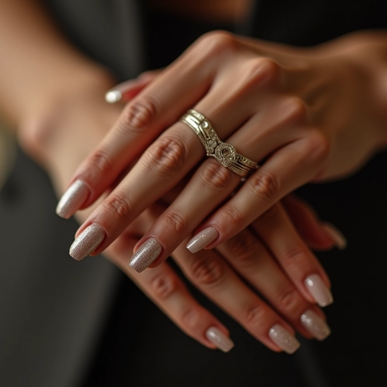 Francesinha com glitter para um toque elegante e brilhante.