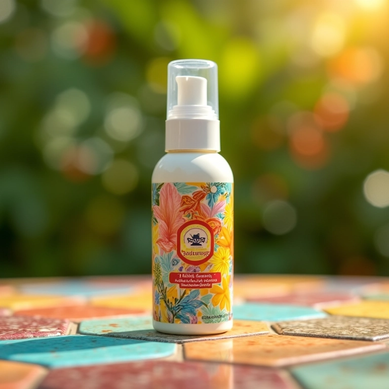 Frasco de mousse Charming para volume em azulejo brasileiro.