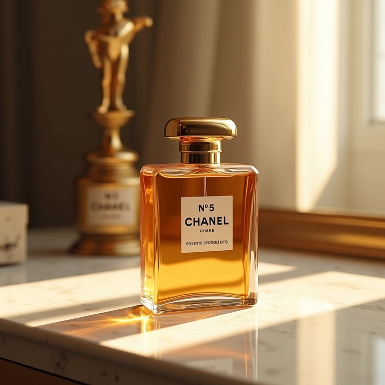 Frasco do perfume Chanel Nº 5.