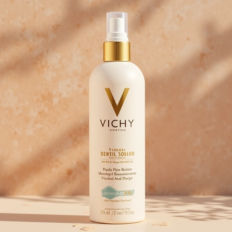 Frasco do protetor solar Vichy Idéal Soleil Anti-idade Toque Seco.