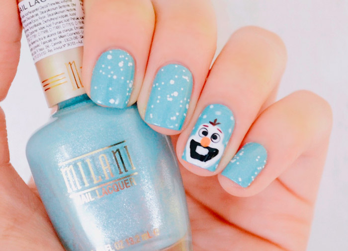 Nail art: Olaf do filme Frozen – Depois ...
