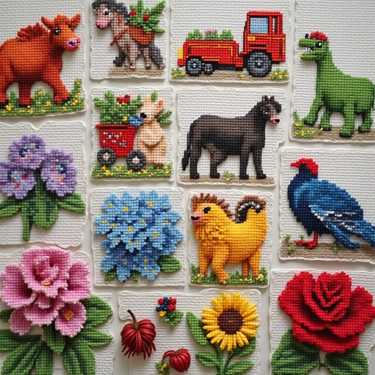 Gráficos de ponto cruz para inspirar seus bordados.