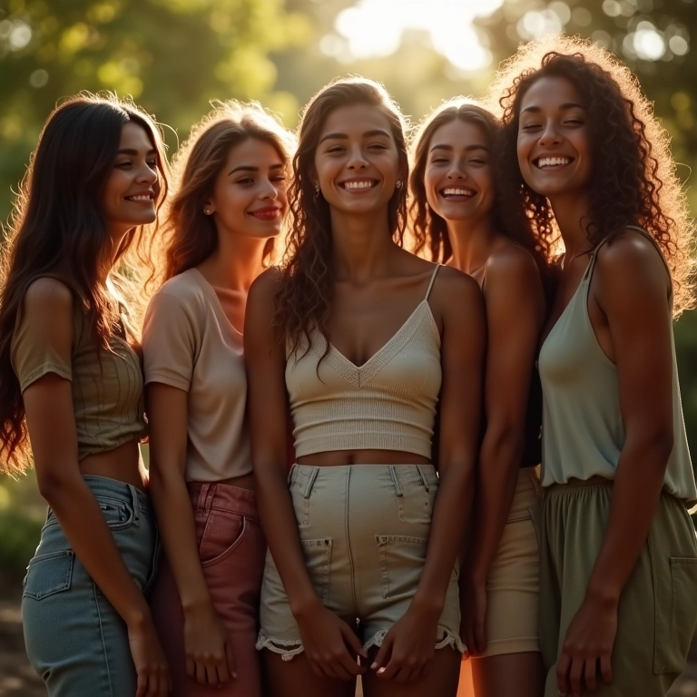 Grupo diverso de mulheres unidas, representando o apoio e compreensão da SOP.