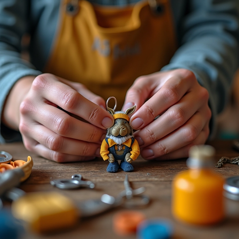 Guia prático: porta-chaves temático artesanal, mãos habilidosas.