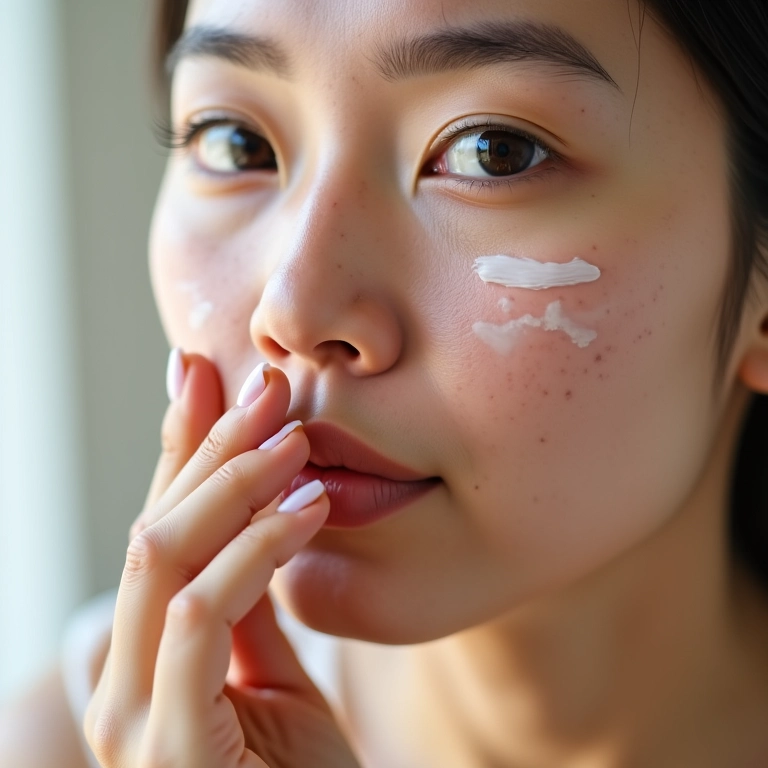 Hidratação calmante para pele com rosácea.