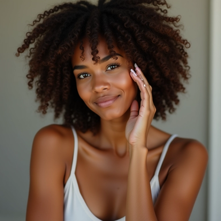 Hidratação essencial: cabelo crespo nutrido e brilhante.