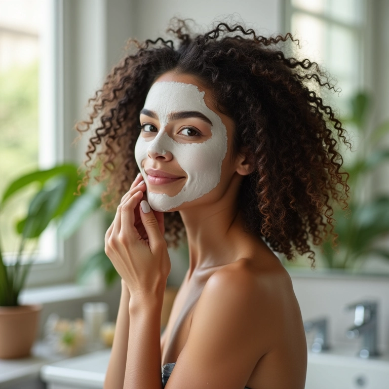 Hidratação profunda para cabelos cacheados 3A.