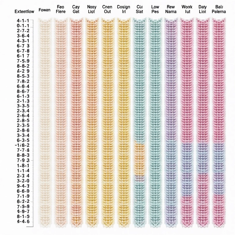 Identificando carreiras e repetições em um gráfico de crochê.