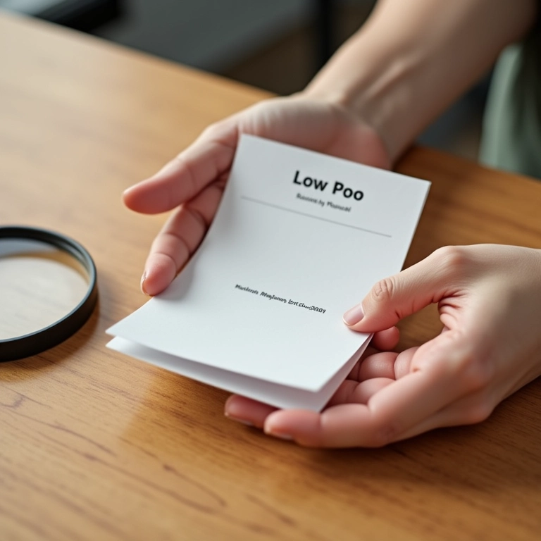 Identificando produtos liberados para low poo.