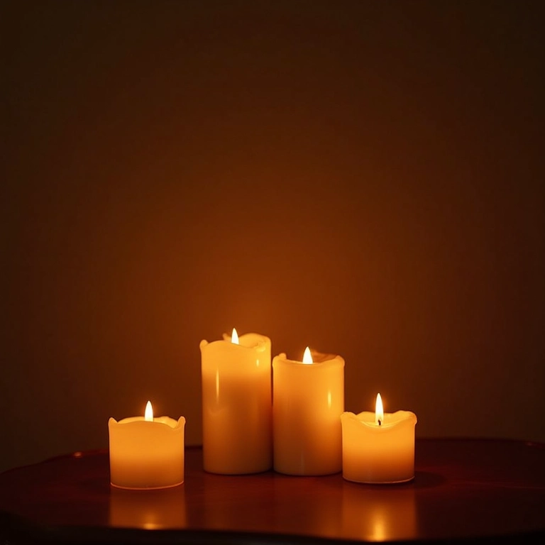 Iluminação aconchegante para decoração de batizado.