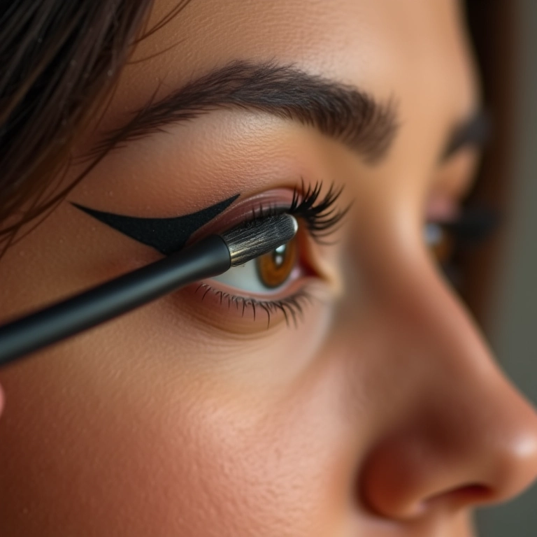 Lápis nude na linha d'água: truque para ampliar o olhar de olhos redondos.