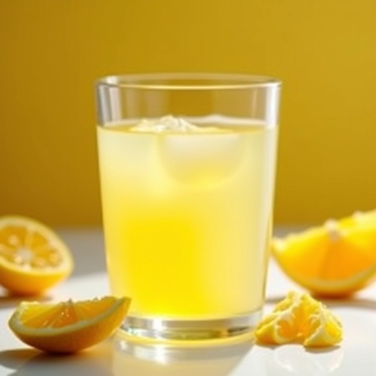 Licor cremoso de limão siciliano em um copo elegante, decorado com raspas e rodelas de limão.